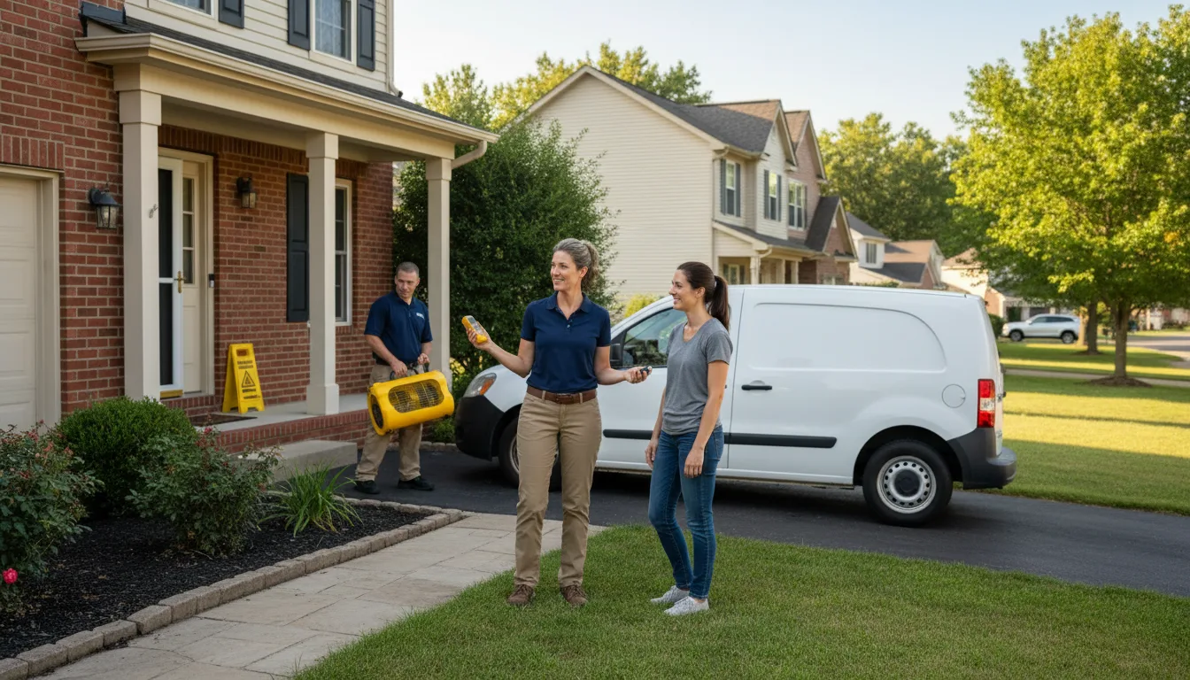 Residential water damage restoration in Oconto, NE